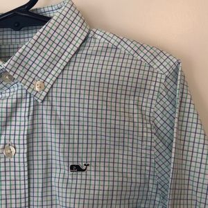 Vineyard Vines Whale Shirt. Blue/Green/White. 5